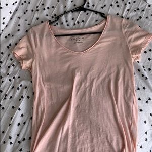 pink casual tee